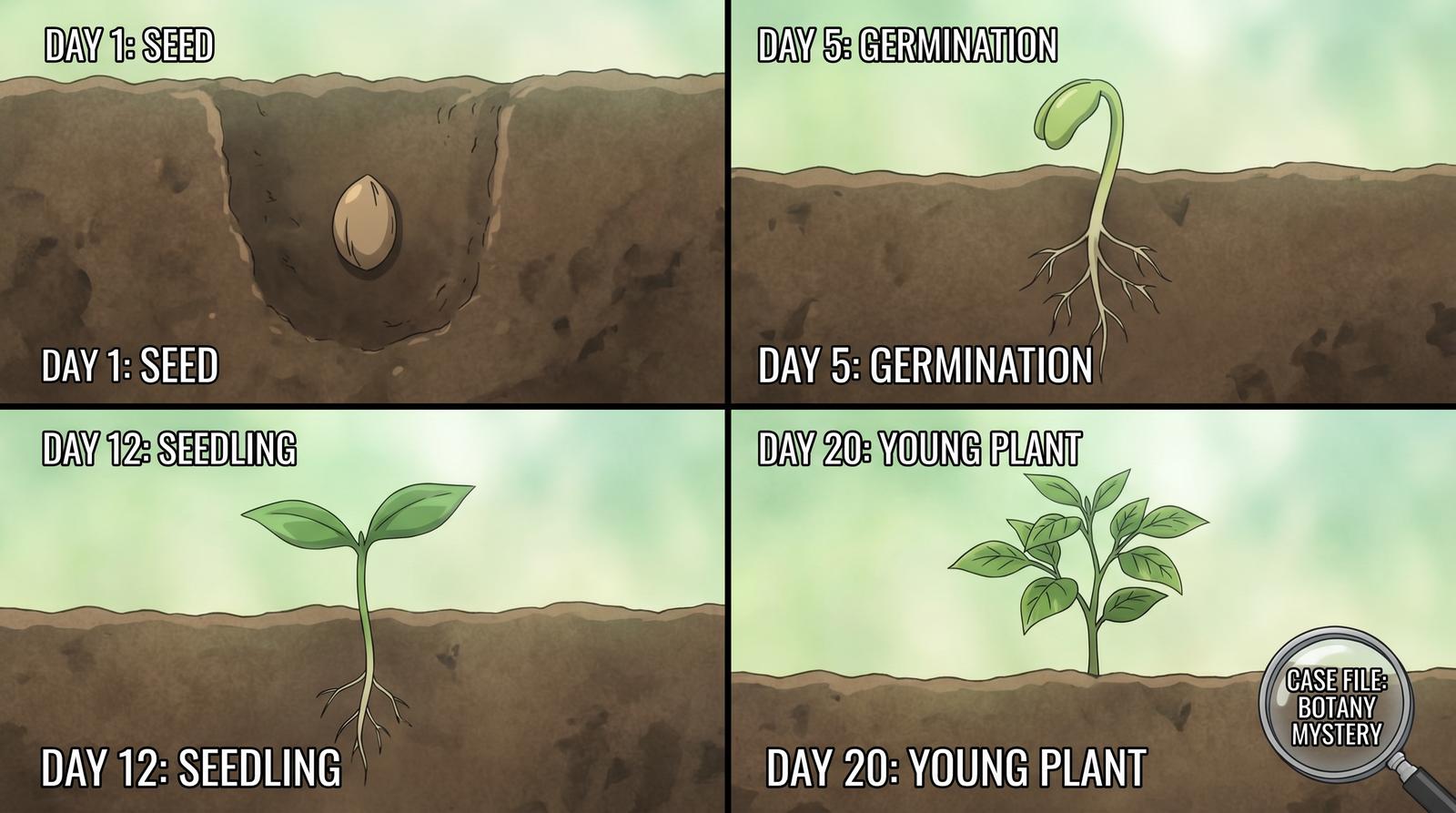 黑丝植物生长延时视频